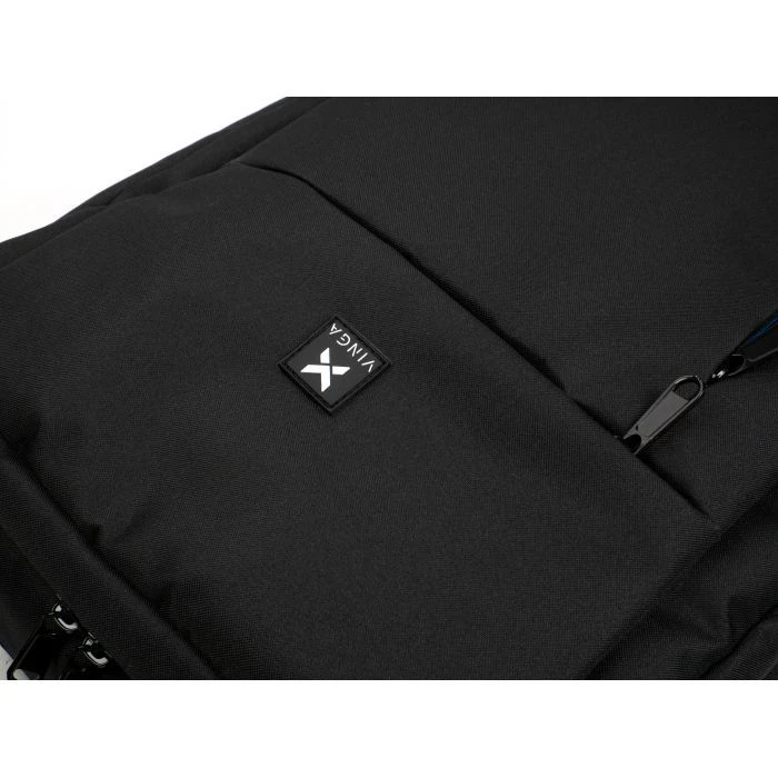 Рюкзак для ноутбука Vinga 15.6 NBP715 Black (NBP715BK) (UA) ; Способ закрытия: молния;