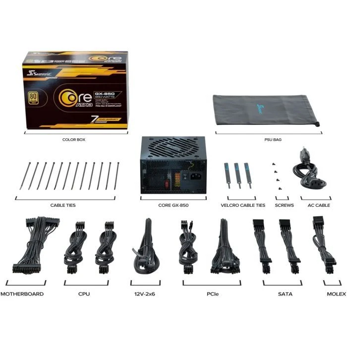 Seasonic 850W BLACK CORE GX-850-ATX31 (CORE GX-850-ATX31) (UA)