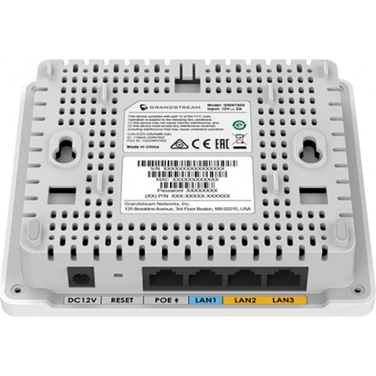 Точка доступа Grandstream GWN7604 (UA) Бренд: Grandstream; Стандарт: 802.11ax (Wi-Fi