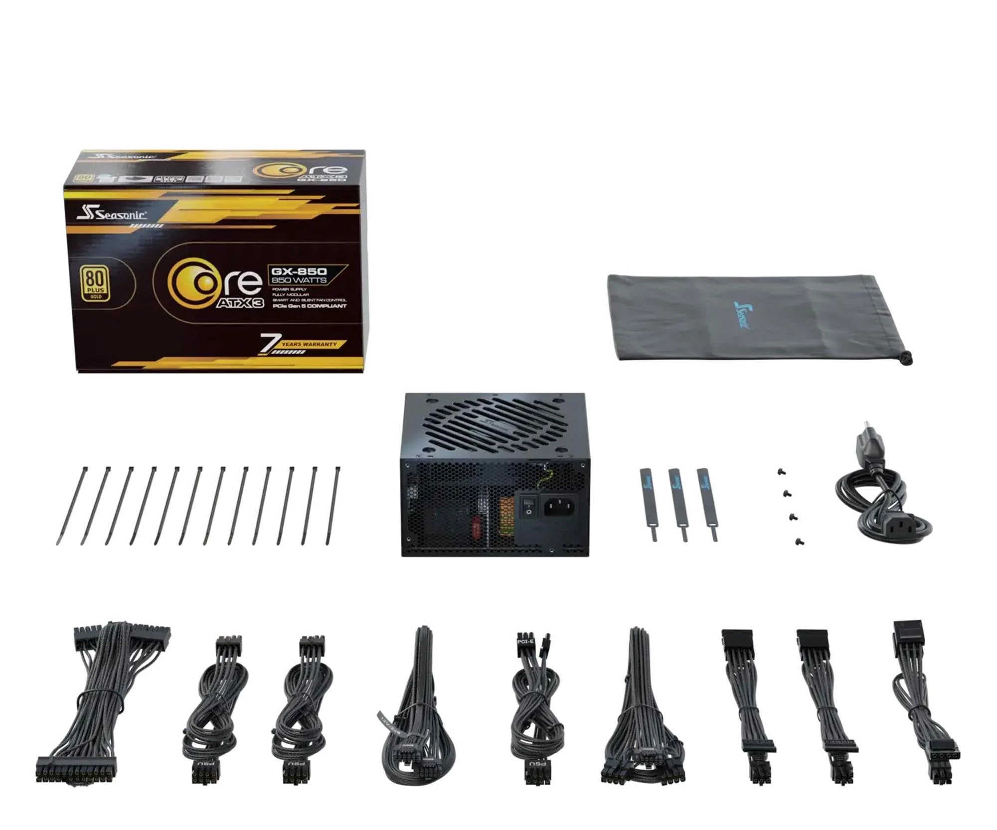 Seasonic Core GX 850W 80 Plus Gold ATX 3.1 (SRP-CGX851-A5A32SF) EU