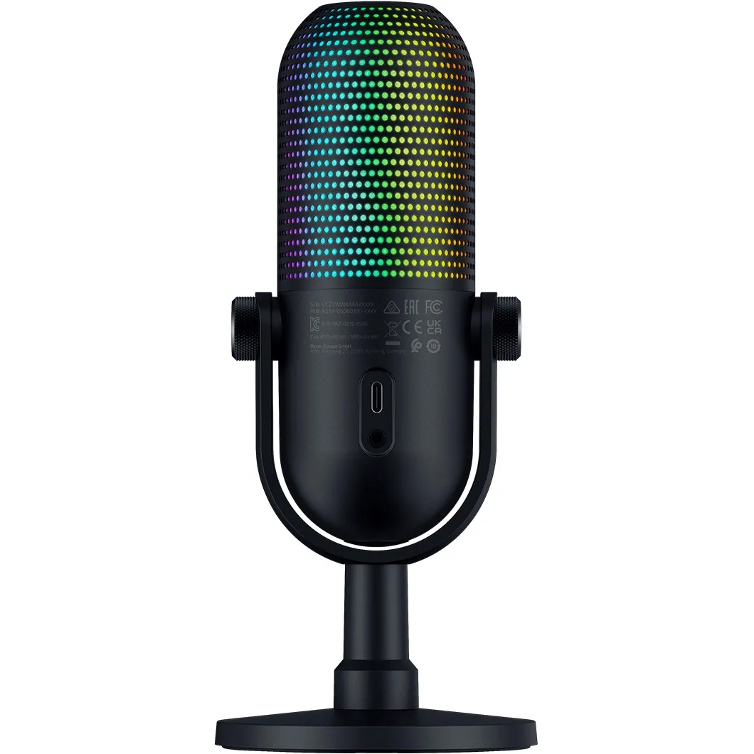 Razer Seiren V3 Chroma Black (RZ19-05060100-R3M1) (EU) Тип: конденсаторний;