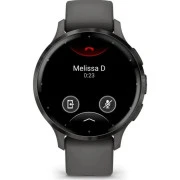 Garmin Venu 3S Slate S. Steel Bezel w. Pebble Gray Case and S. Band (010-02785-00/50)