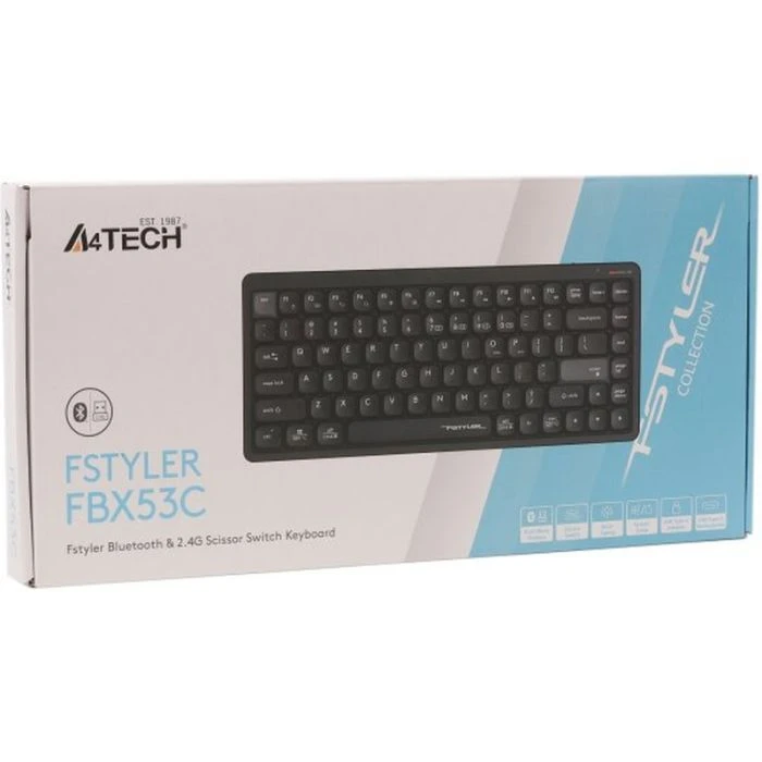 A4Tech FBX53C Wireless/Bluetooth UA Black (4711421001908) (UA) Основні характеристики;