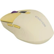 Canyon MW-26 LCD Silent Wireless/Bluetooth Yellow (CNS-CMSW26Y) (UA)