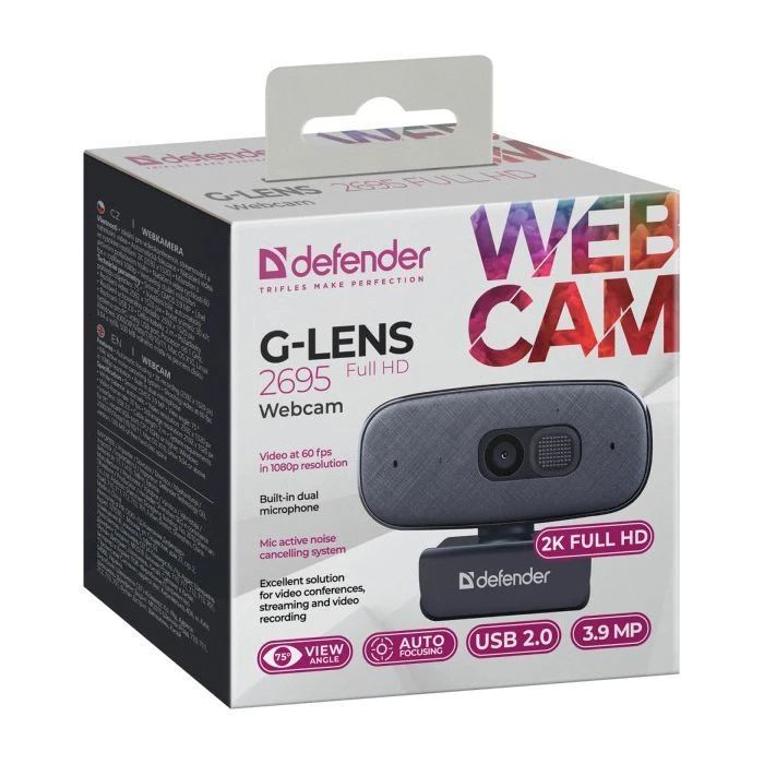Defender G-lens 2695 FullHD 2K 1520p Black (63195) (UA) Основные характеристики;