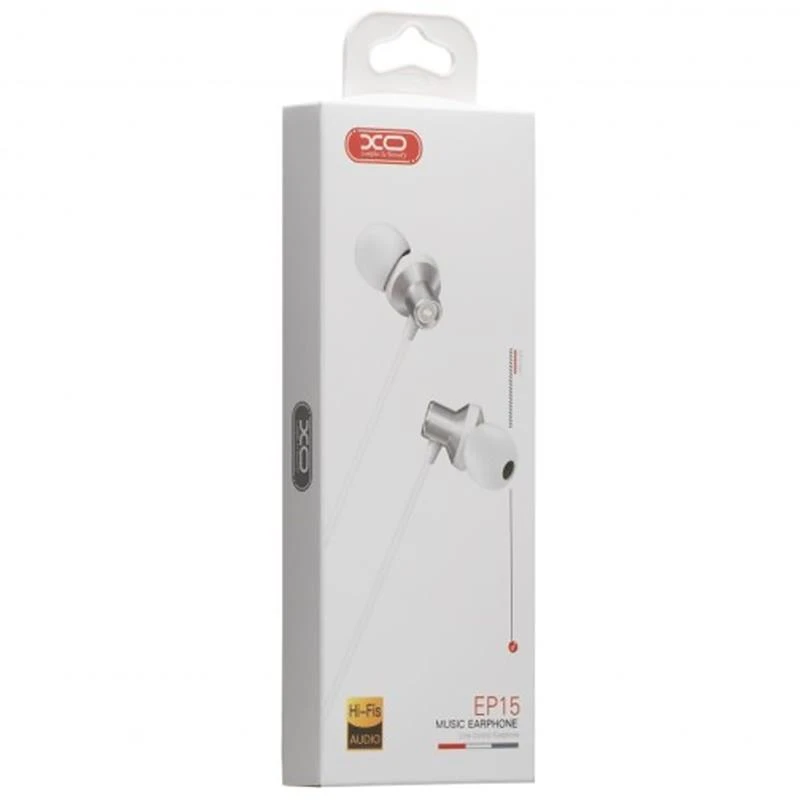 Гарнитура XO EP15 In-ear Metal White (6920680866175) Тип подключения: проводное;
