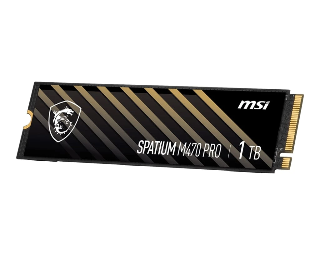 1TB MSI Spatium M470 Pro M.2 2280 PCIe 4.0 x4 NVMe 3D NAND TLC (S78-440L0J0-P83) Об'єм накопичувача: 1 ТБ;