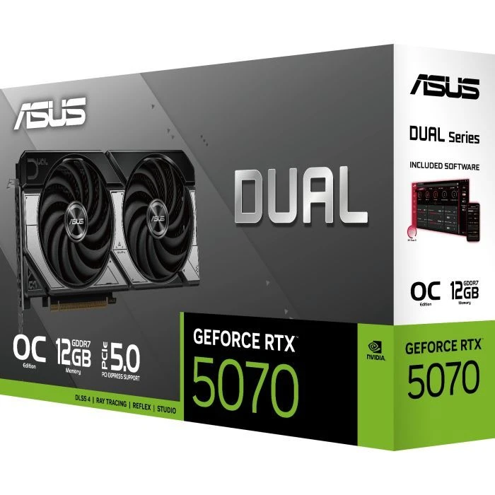 ASUS GeForce RTX5070 12Gb DUAL OC (DUAL-RTX5070-O12G) (UA)