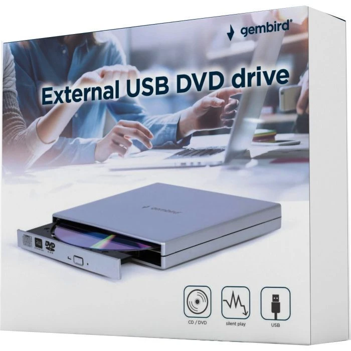 DVD-RW Gembird DVD-USB-02-SV (UA) Основні характеристики;