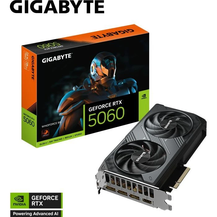 GIGABYTE GeForce RTX5060 8Gb WINDFORCE (GV-N5060WF2-8GD) (UA) Основні характеристики;