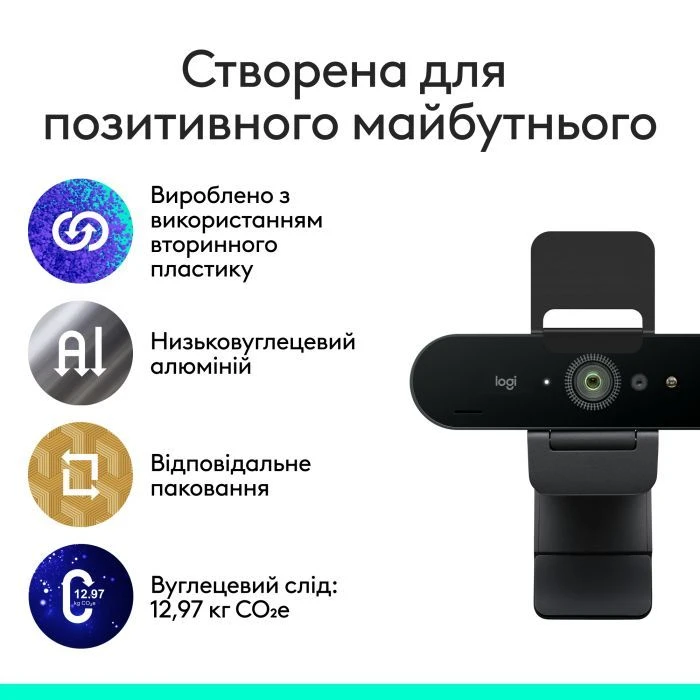 Logitech Brio 4K Ultra HD Graphite (960-001718) (UA)