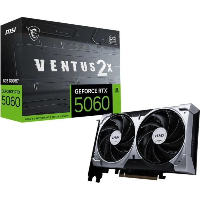 MSI GeForce RTX5060 8Gb VENTUS 2X OC (RTX 5060 8G VENTUS 2X OC) (UA) Основные характеристики;