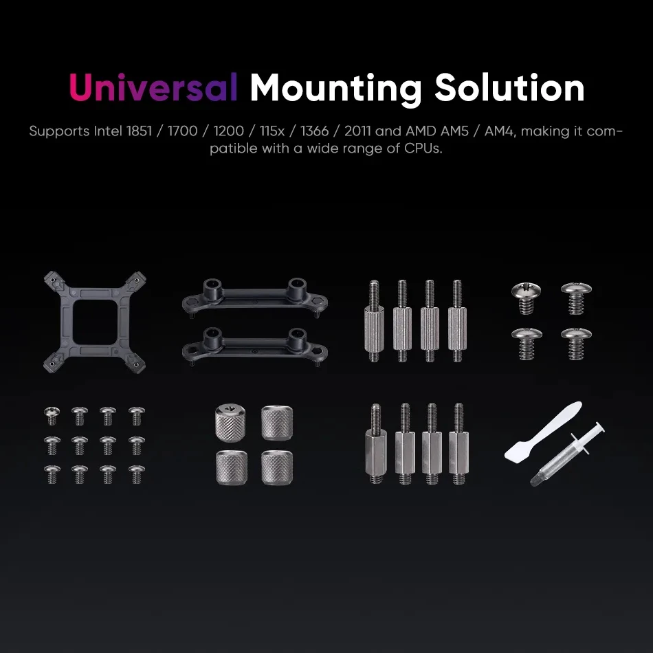 Система водяного охолодження 1stPlayer X-240 White (X-240-WH) (UA) Тип роз'єму: 3-pin, 4-pin; Тип