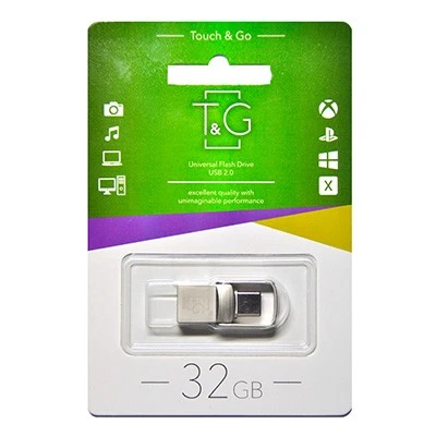 USB3.0 32GB Type-C T&G 104 Metal Series Silver (TG104TC-32G3)