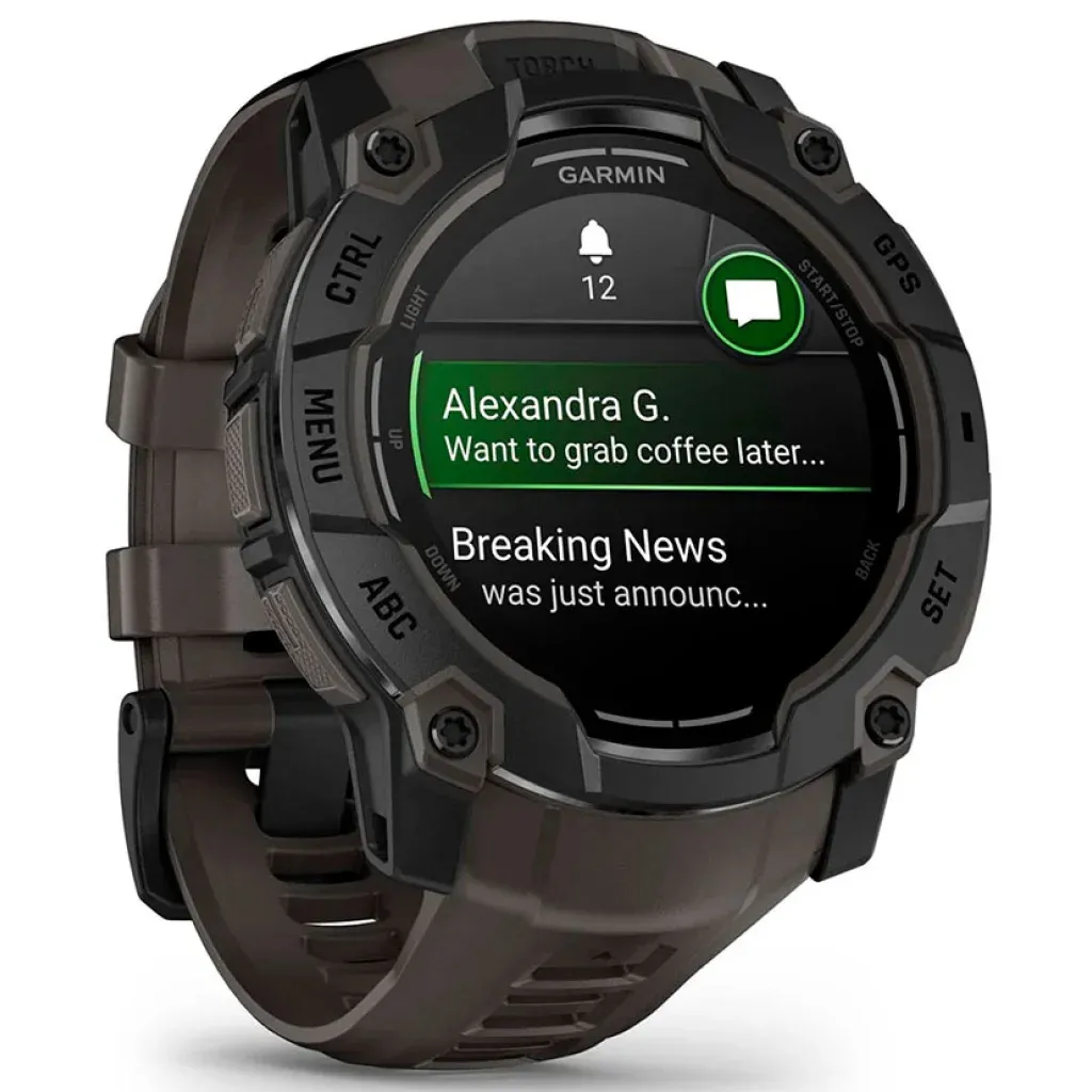 Garmin Instinct 3 50mm AMOLED Tactical Edition Black with Black Band (010-03020-50) Тип: Смарт-годинники / iOS: є / Android: