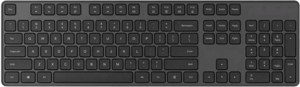 Комплект Xiaomi Wireless Keyboard and Mouse Combo Black (BHR6100GL) (UA) Бренд: Xiaomi; Назначение: для