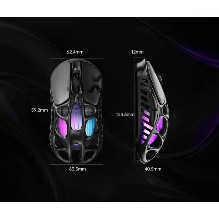 GravaStar Mercury X Pro 8K Wireless/Bluetooth/USB Black (GSXPRO_BLK) (UA)