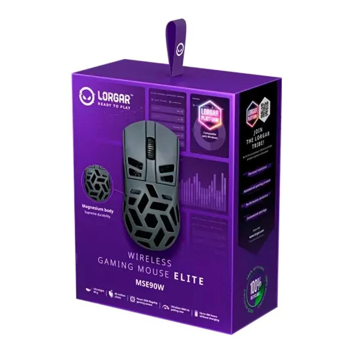 Lorgar Elite MSE90W Wireless/Bluetooth Dark Grey (LRG-MSE90W-DG) (UA) ; Подключение: беспроводное;