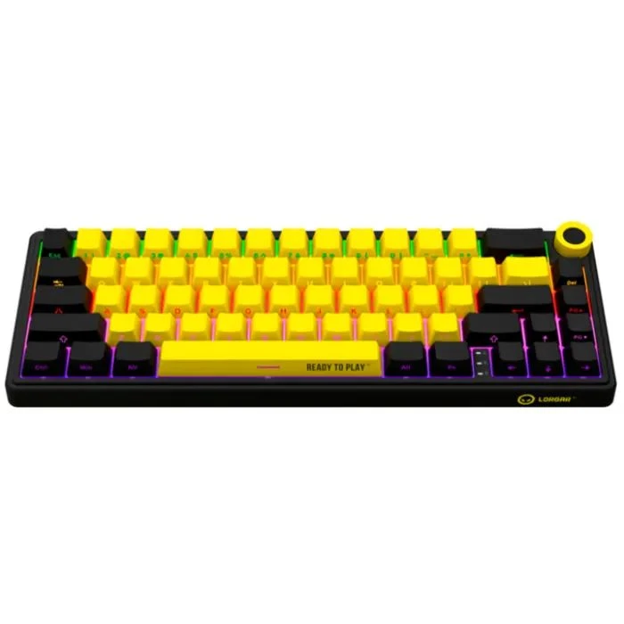 Lorgar KBP70MW Pro RGB Wireless/Bluetooth/USB UA Black/yellow (LRG-KBP70MW-YL-US) (UA) ; Призначення: для телевізора;