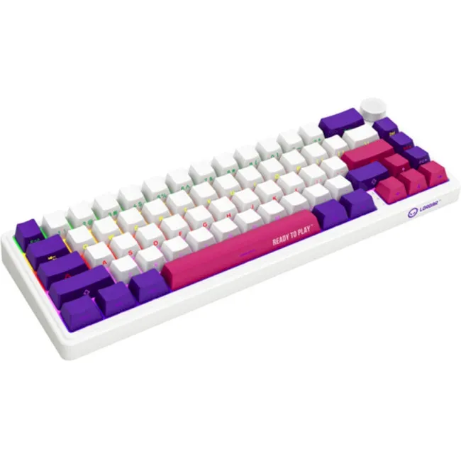Lorgar KBP70MW Pro RGB Wireless/Bluetooth/USB UA White (LRG-KBP70MW-WH-US) (UA) ; Конструкція: механічна; Тип