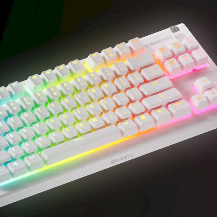 SteelSeries Apex 3 TKL USB UA White (64819) (UA) ; Конструкція: мембранна; Тип