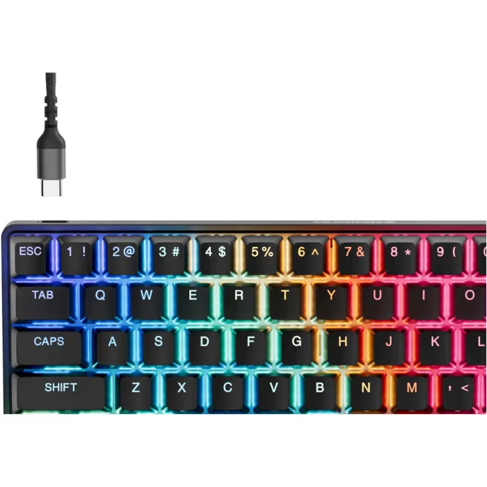 SteelSeries Apex Pro Mini Gen 3 HyperMagnetic OmniPoint 3.0 OLED USB UA Black (64913) (UA) ; Конструкція: