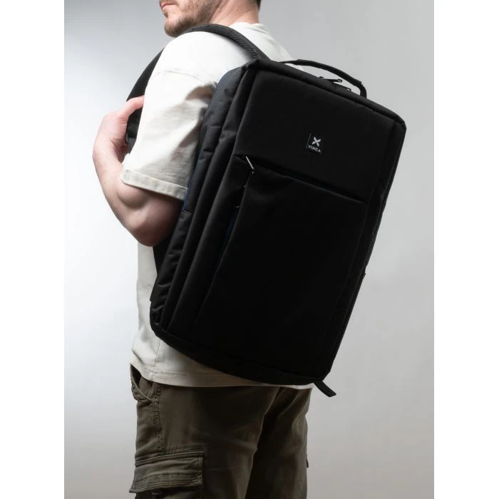 Рюкзак для ноутбука Vinga 17.3 NBP717 Black (NBP717BK) (UA) ; Спосіб закриття: блискавка;