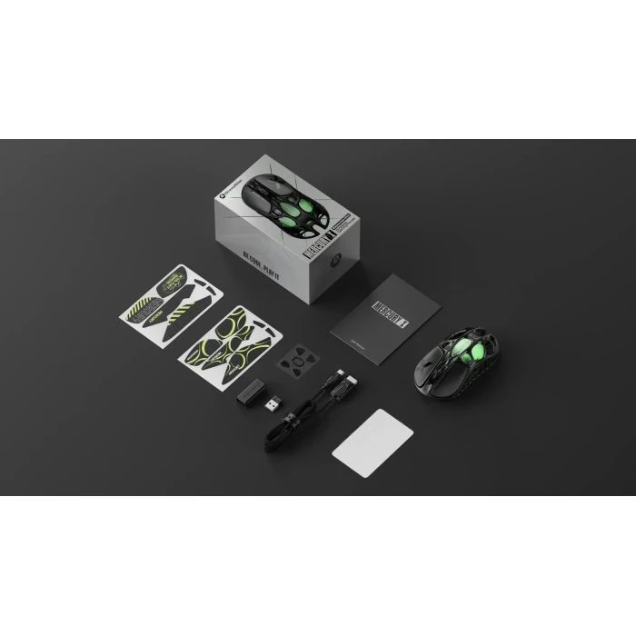 GravaStar Mercury X Wireless/Bluetooth/USB Black (GSX_BLK) (UA) ; Сенсор: PixArt PAW-3950; Вага: 49 г;