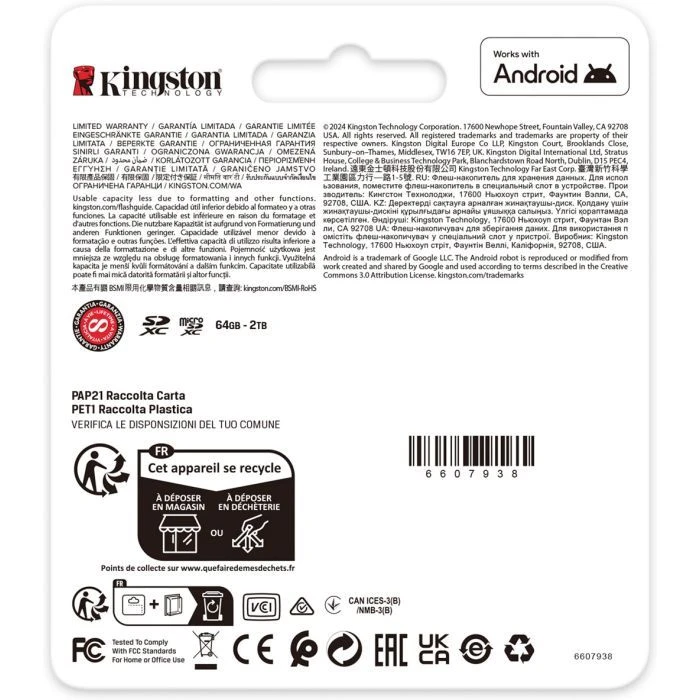 Kingston 1TB SDXC сlass 10 UHS-I U3 V30 Canvas Go Plus G4 (SDG4/1TB) (UA)