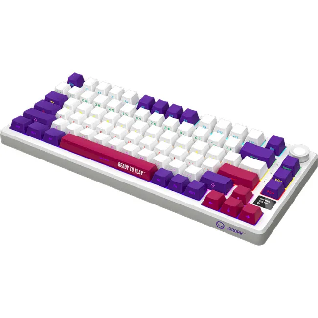 Lorgar KBP7075W Pro RGB Wireless/Bluetooth/USB UA White (LRG-KBP7075W-WH-US) (UA) ; Конструкція: механічна; Тип