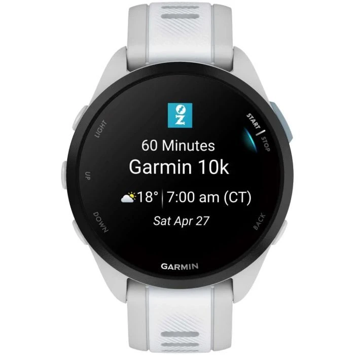Смарт-часы Garmin Forerunner 165, GPS, Mist Grey/Whitestone, GPS (010-02863-21) (UA)