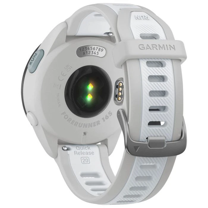 Смарт-часы Garmin Forerunner 165, GPS, Mist Grey/Whitestone, GPS (010-02863-21) (UA)