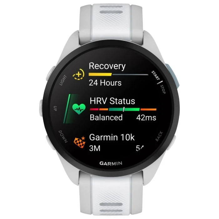 Смарт-часы Garmin Forerunner 165, GPS, Mist Grey/Whitestone, GPS (010-02863-21) (UA)