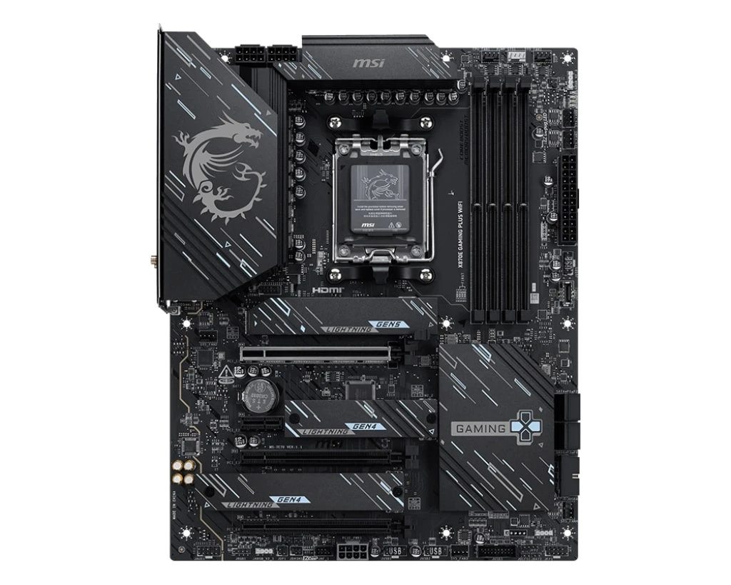 MSI X870E Gaming Plus WiFi Socket AM5 (UA) Сокет: AM5; Чипсет: AMD X870E;