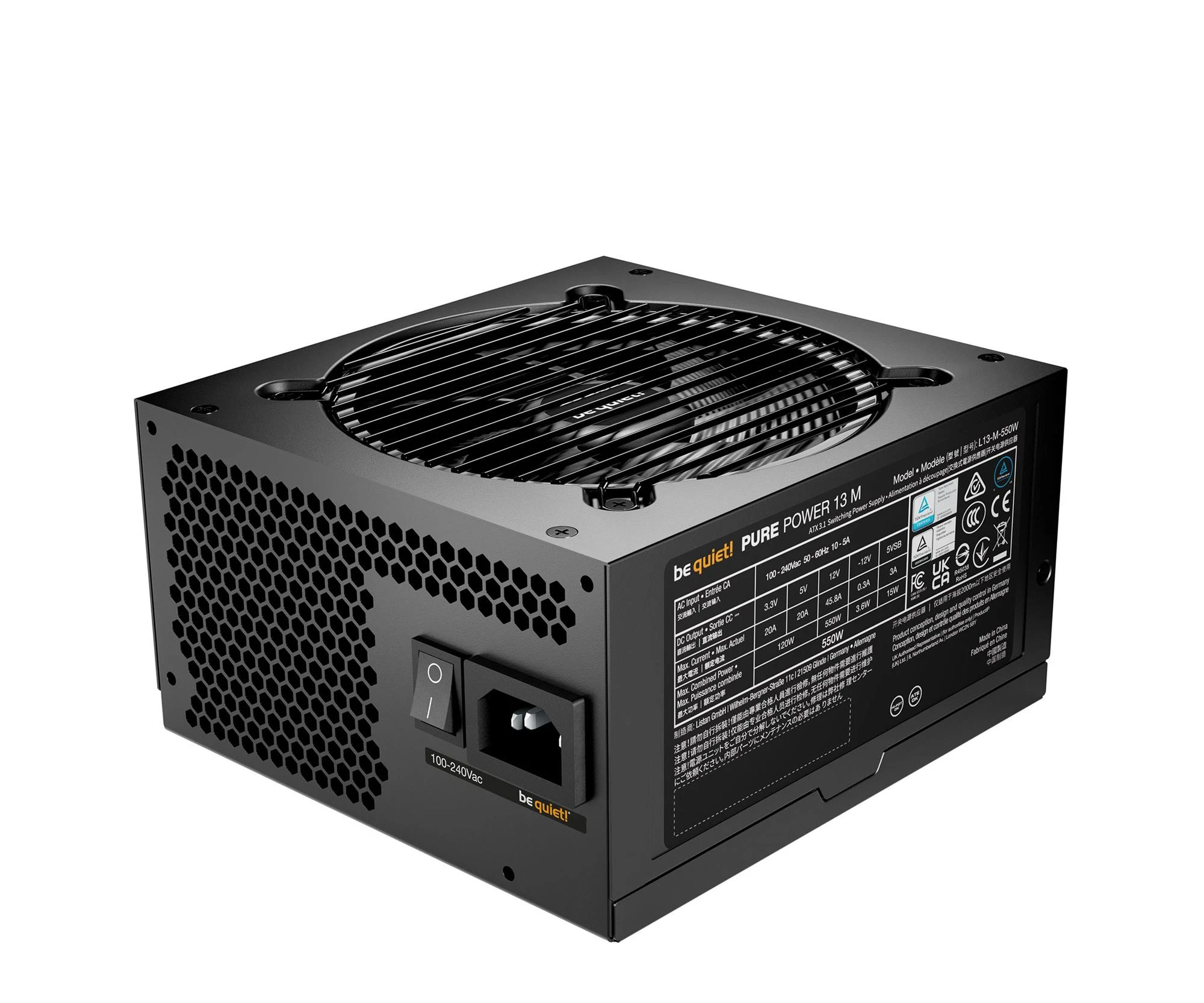 be quiet! Pure Power 13 M 550W 80 Plus Gold (BP024EU) EU