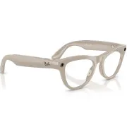 Ray-Ban Meta Skyler Standard - Shiny Chalky Gray / Clear Sapphire Transition (RW4010 6700MF 52-20)