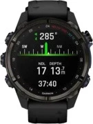 Смарт-часы Garmin Descent Mk3i 43 mm Carbon Gray DLC Titanium w. Black Silicone Band (010-02753-10/11)