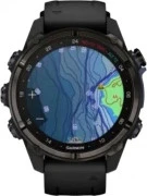 Смарт-часы Garmin Descent Mk3i 43 mm Carbon Gray DLC Titanium w. Black Silicone Band (010-02753-10/11)