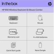 HP 650 Wireless Keyboard and Mouse Combo (4R013AA) (UA)