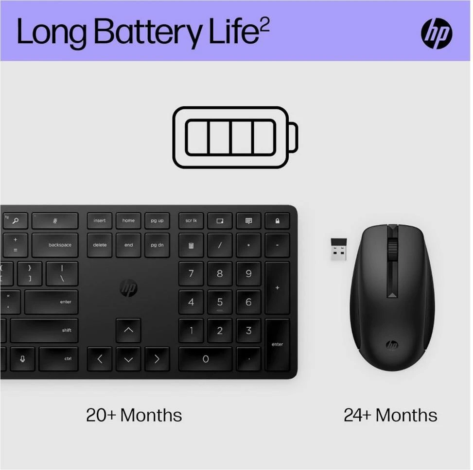 HP 650 Wireless Keyboard and Mouse Combo (4R013AA) (UA)