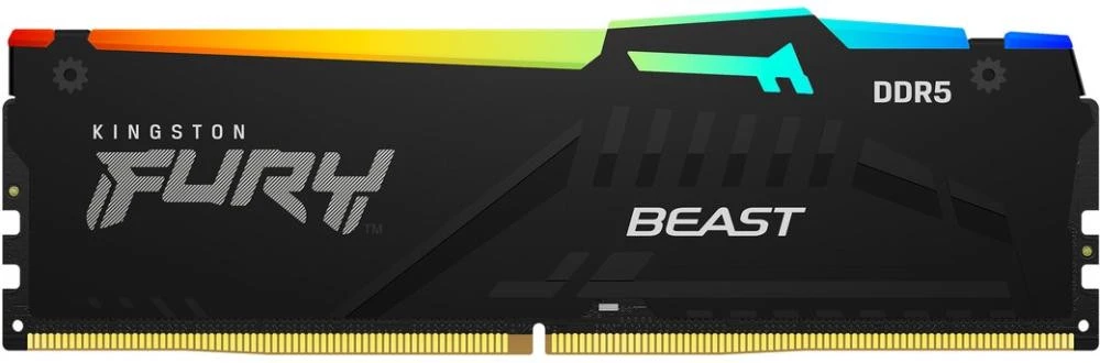 Kingston FURY 64 GB (2x32GB) DDR5 5200 MHz Beast Black RGB EXPO (KF552C40BB2AK2-64) (UA) Бренд: Kingston FURY; Назначение: