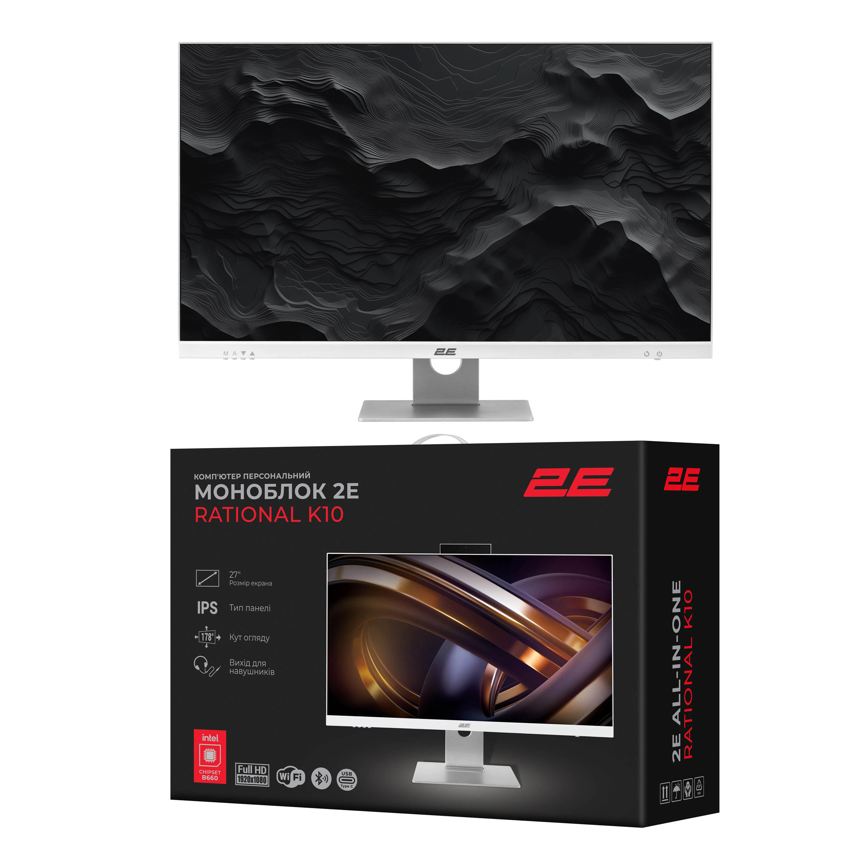 2E Rational K10 27 FHD IPS Intel i3-12100 (2E-K10.0012) (UA) Тип: моноблок; Категорія: