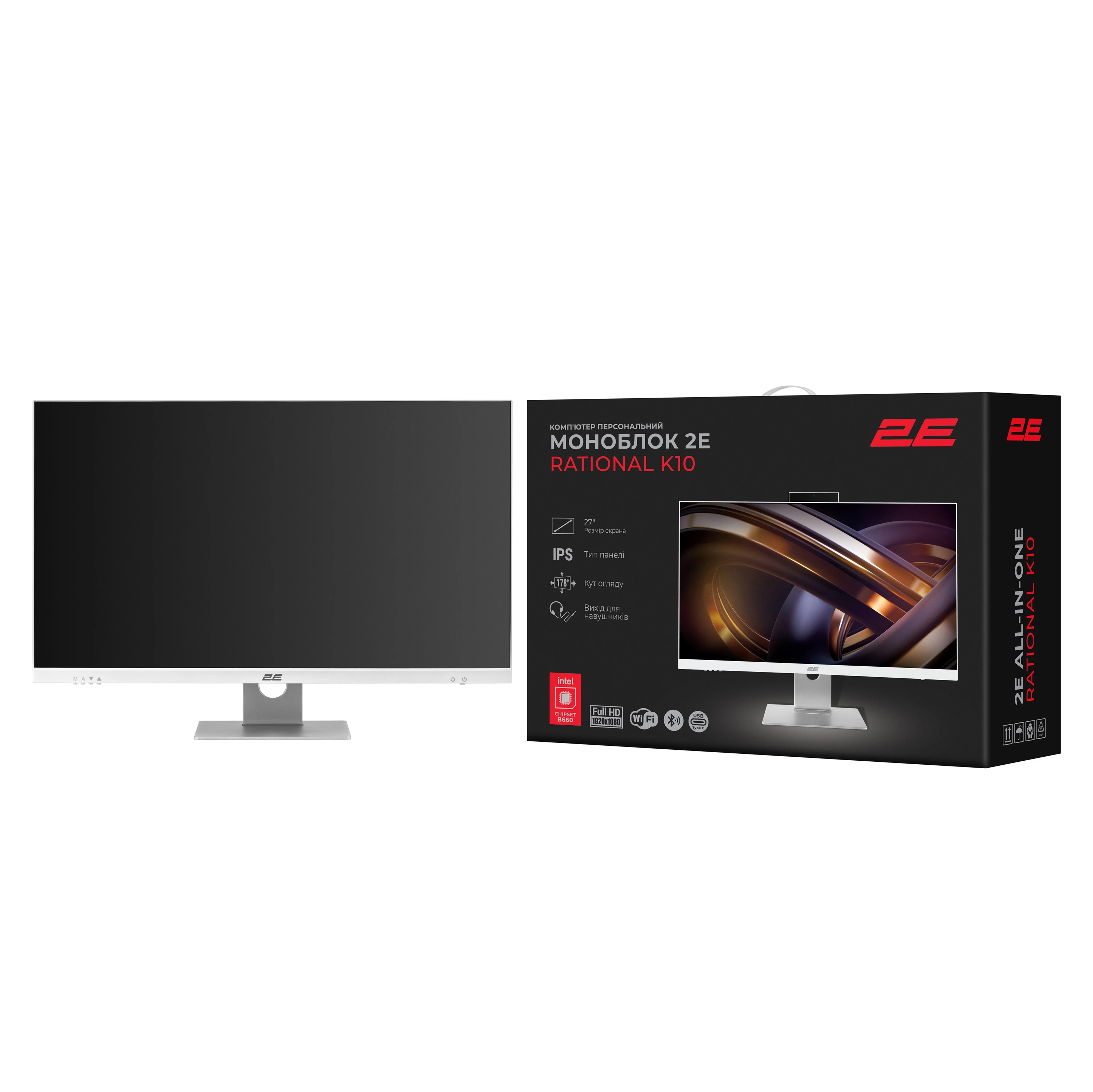 2E Rational K10 27 FHD IPS Intel i3-12100 (2E-K10.0012) (UA) Тип: моноблок; Категорія: