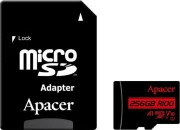 Apacer 256 GB microSDHC Class 10 UHS-I V10 + SD adapter (AP256GMCSX10UB-R) (UA)