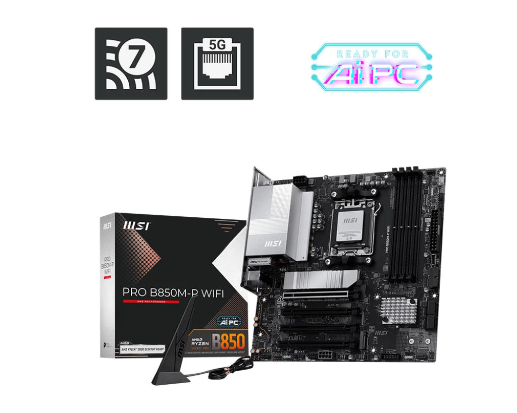 MSI PRO B850M-P WIFI (911-7E71-001) (UA) По направлению: геймерская