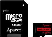 Apacer 256 GB microSDHC Class 10 UHS-I V10 + SD adapter (AP256GMCSX10UB-R) (UA)