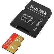 SanDisk 2 TB microSDXC U3 V30 A2 Extreme Plus Adapter SD (SDSQXAV-2T00-GN6MA, SDSQXAV-2T00-GN6MN)