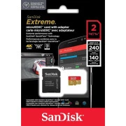 SanDisk 2 TB microSDXC U3 V30 A2 Extreme Plus Adapter SD (SDSQXAV-2T00-GN6MA, SDSQXAV-2T00-GN6MN)