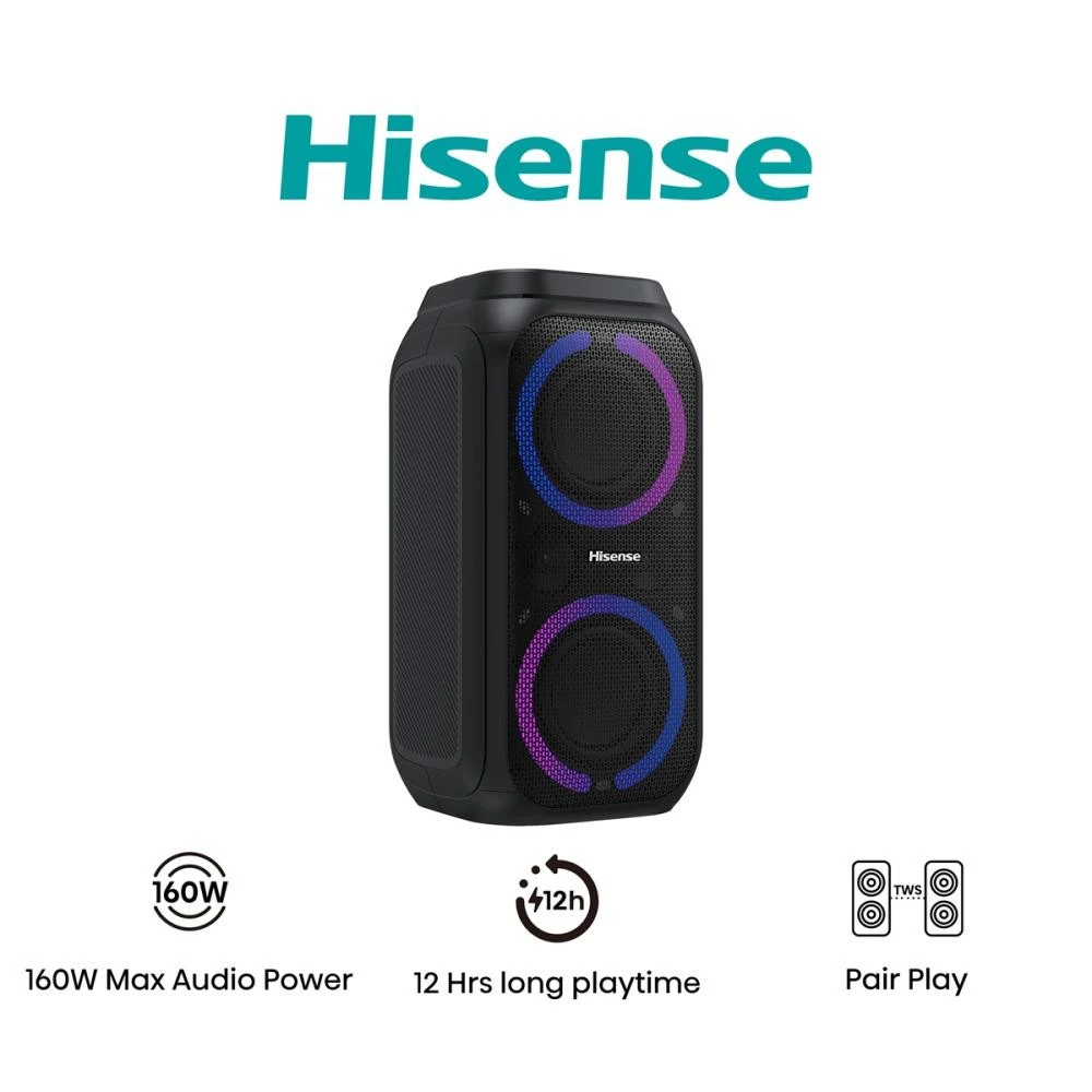 Hisense Party Rocket 160 Black (20013565) (UA)