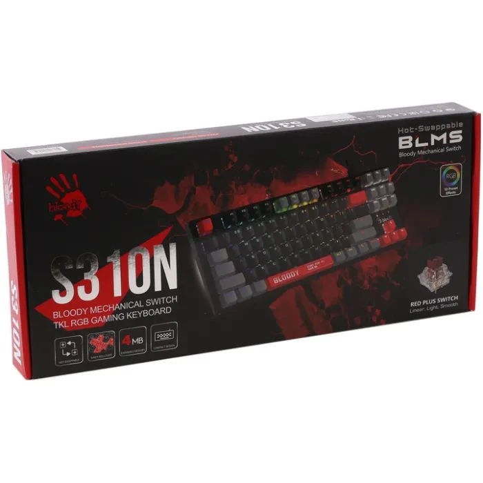 A4Tech Bloody S310N USB Energy Red (4711421000598) (UA) ; Призначення: для ПК;